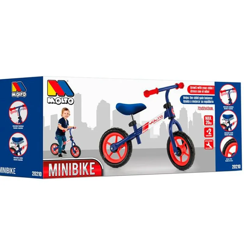 MOLTO Bicicleta Infantil Mi Primera Bicicleta Azul- Bicicletas, Correpasillos Y Triciclos