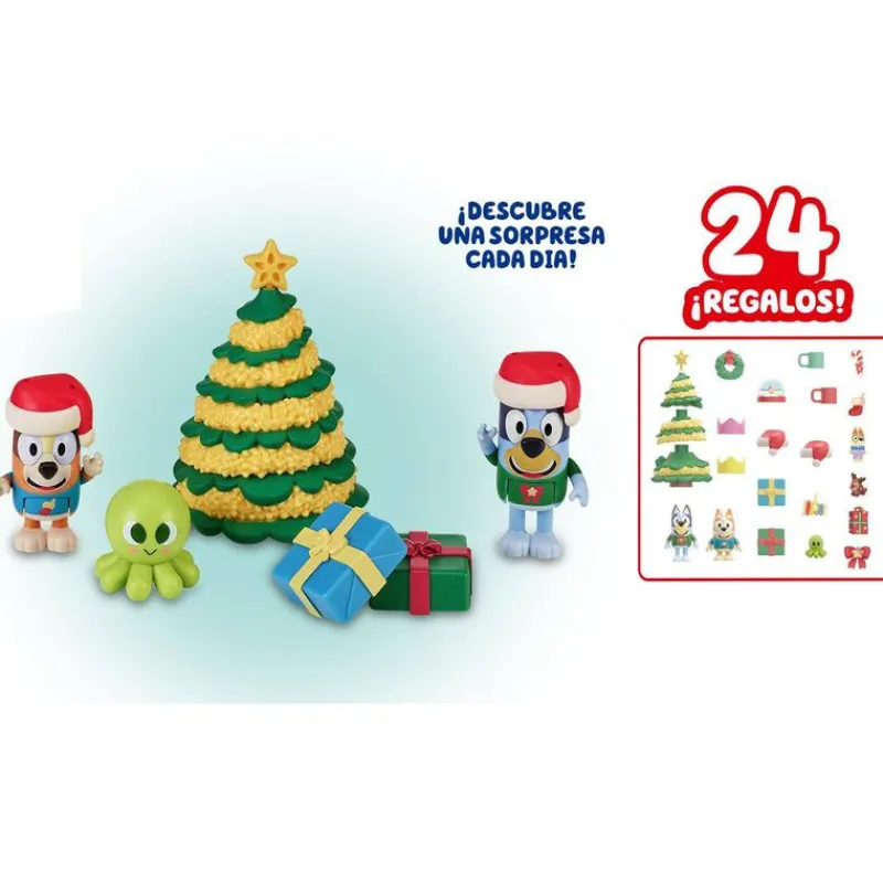 FAMOSA Bluey Calendario de Adviento- Figuras Y Figuras De Acción