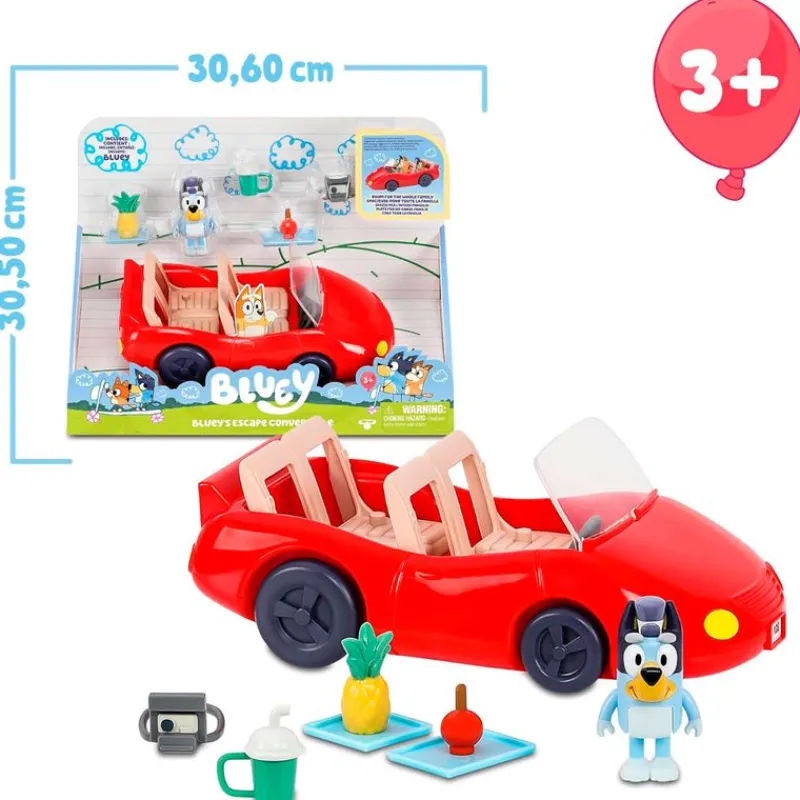 FAMOSA Bluey Coche Descapotable- Figuras Y Figuras De Acción