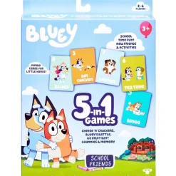 SELECCION DRIM Juegos De Mesa|Bluey Juego de Cartas 5 en 1