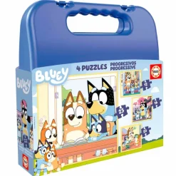 EDUCA Puzzles Y Construcciones|Bluey Maletín Puzzle Progresivo