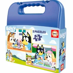 EDUCA Bluey Maletín Puzzle 2x48 Piezas- Puzzles Y Construcciones