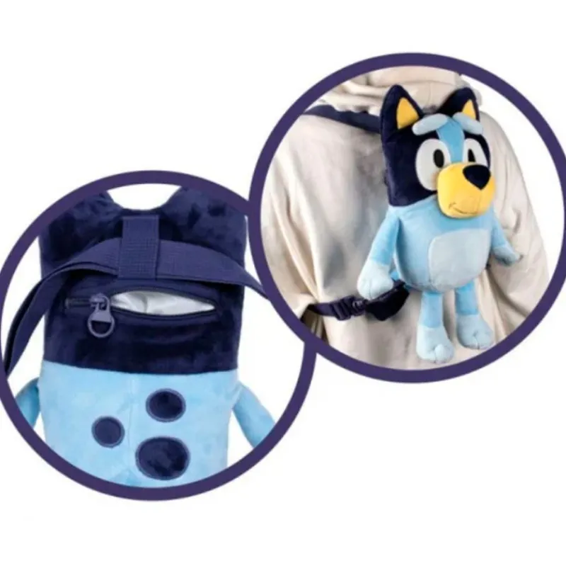 FAMOSA Bluey Mochila Peluche- Escolar