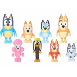 FAMOSA Figuras Y Figuras De Acción|Bluey Pack 8 Figuras Surtido