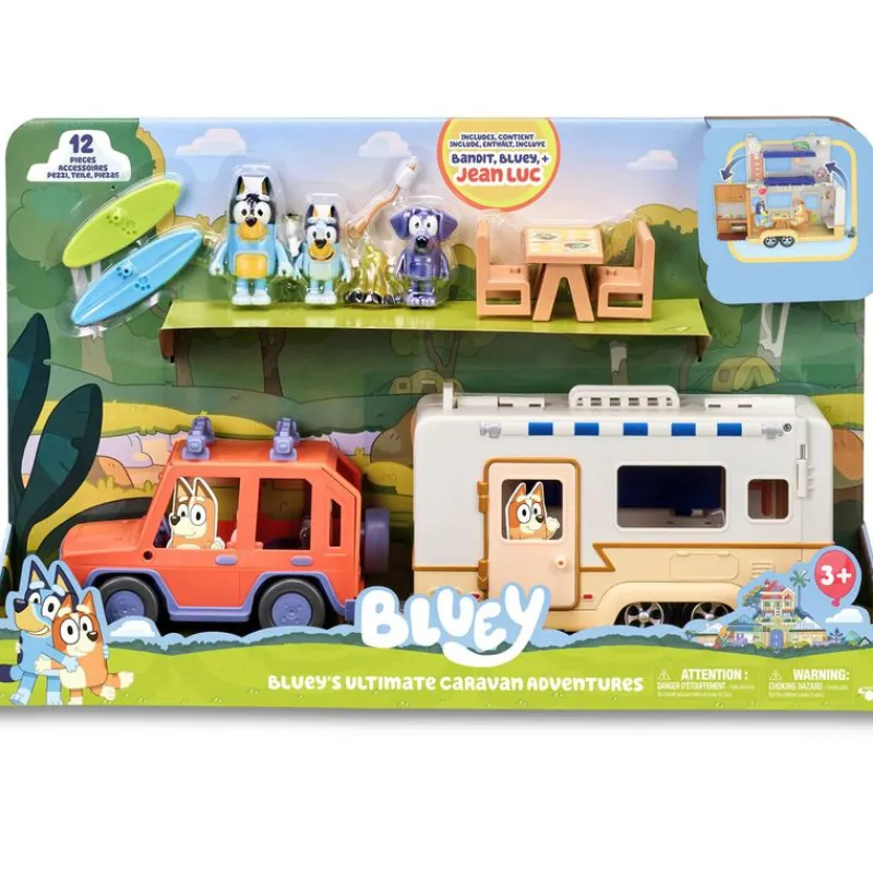 FAMOSA Bluey Pack Family Cruiser + Campervan- Figuras Y Figuras De Acción