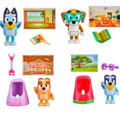 FAMOSA Figuras Y Figuras De Acción|Bluey Pack Figura con Accesorio Surtida