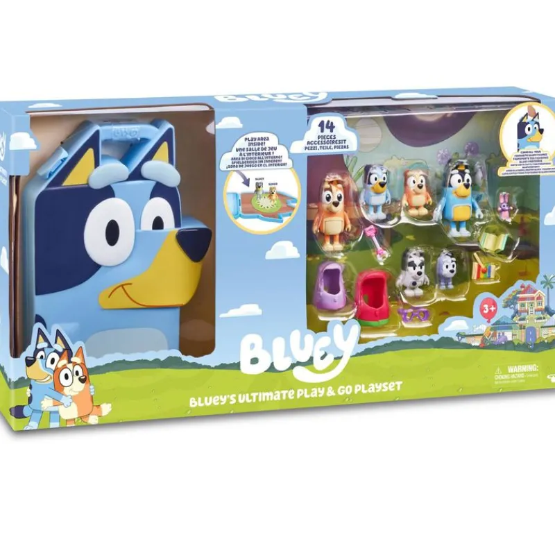 FAMOSA Bluey Play & Go Pack Coleccionista- Figuras Y Figuras De Acción