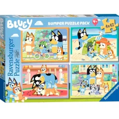 RAVENSBURGER Puzzles Y Construcciones|Bluey Puzzle 4x42 Piezas