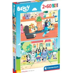CLEMENTONI Bluey Puzzle 2x60 Piezas- Puzzles Y Construcciones