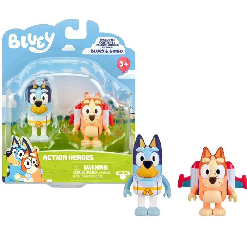 FAMOSA Bluey Serie Pack 2 Figuras Surtidas- Figuras Y Figuras De Acción