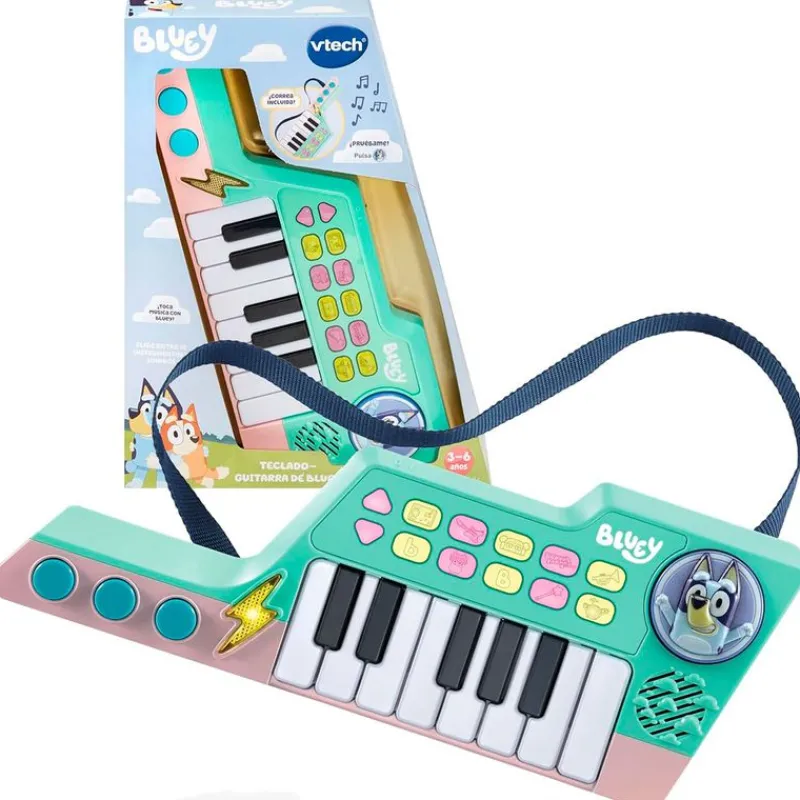 VTECH Bluey Teclado-Guitarra- Instrumentos Musicales