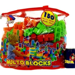 MOLTO Bolsa Bloques de 150 Piezas- Puzzles Y Construcciones|Primera Infancia Y Preescolar
