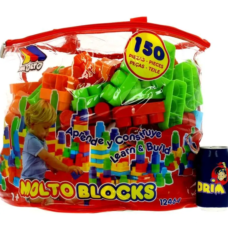 MOLTO Bolsa Bloques de 150 Piezas- Puzzles Y Construcciones|Primera Infancia Y Preescolar