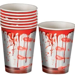 FIESTAS GUIRCA Halloween|Bolsa de 8 Vasos con Sangre