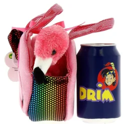 SELECCION DRIM Bolso Flamingo con Peluche de 21cm- Ropa Y Complementos