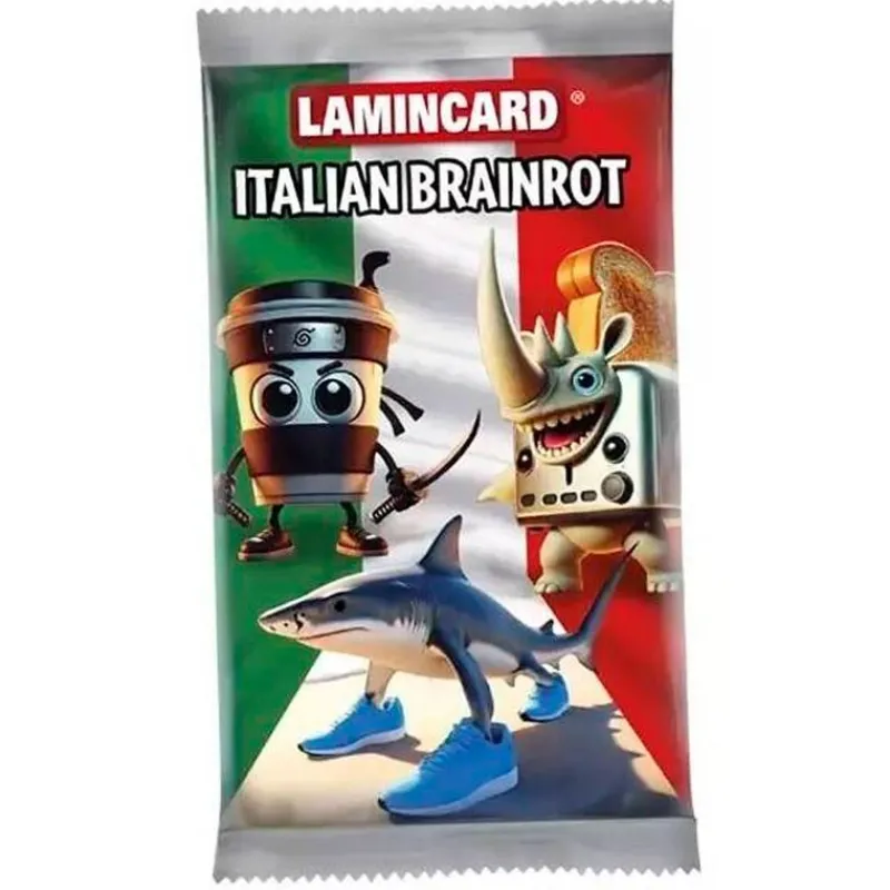 BIZAK Manualidades|Brain Rot Italian Thingy Sobre Cromos Laminados