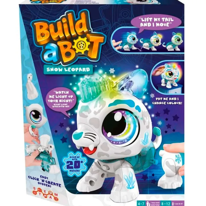 GOLIATH Juegos Y Juguetes Educativos|Electrónicos|Build A Bot Light Leopardo de las Nieves
