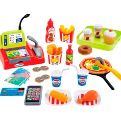 SIMBA Juegos Y Juguetes De Imitación|Caja Registradora Infantil Fast Food
