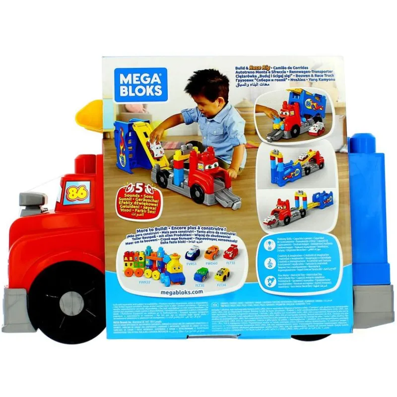 MEGABLOKS Camión Carreras Construcción- Puzzles Y Construcciones