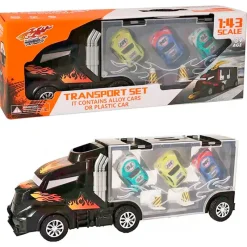 DRIM DISCOUNT Camión con Coches y Conos- Vehículos, Trenes Y Parkings