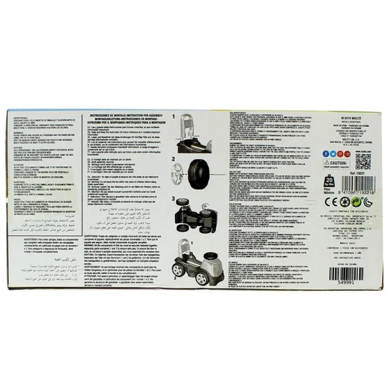 MOLTO Primera Infancia Y Preescolar|Camión Correpasillos 3 en 1 Rosa