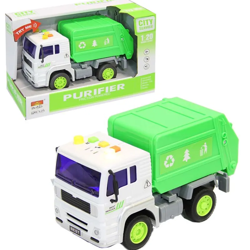DRIM DISCOUNT Camión de Reciclaje Escala 1:20 Luz y Sonido- Vehículos, Trenes Y Parkings