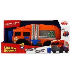 SIMBA Camión de Reciclaje Naranja- Vehículos, Trenes Y Parkings