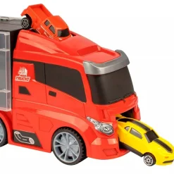 DRIM DISCOUNT Camión de Transporte con Coches- Vehículos, Trenes Y Parkings