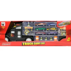 DRIM DISCOUNT Camión Portacoches con Coches de Juguete- Vehículos, Trenes Y Parkings