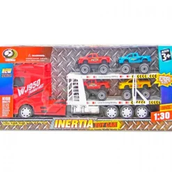 DRIM DISCOUNT Vehículos, Trenes Y Parkings|Camión Transportador con Vehículos 1:30