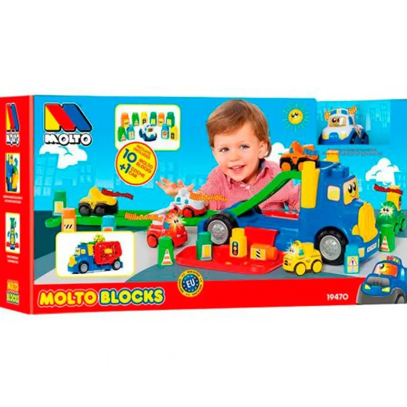 MOLTO Camión transportador Blocks- Primera Infancia Y Preescolar|Vehículos, Trenes Y Parkings