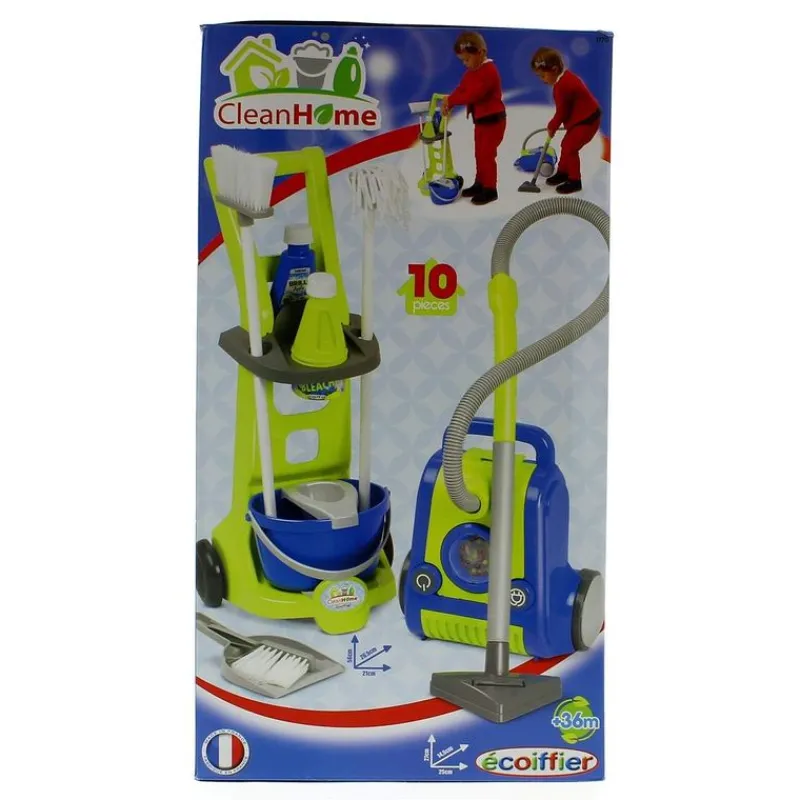 SIMBA Juegos Y Juguetes De Imitación|Carro de Limpieza de Juguete con Aspirador