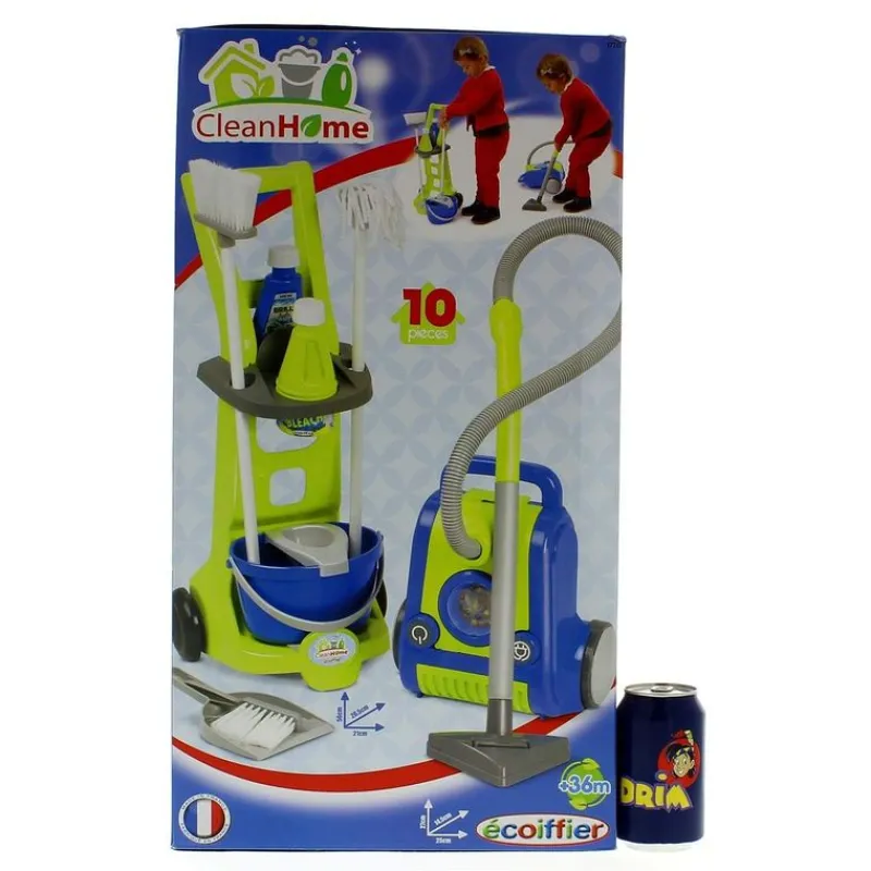 SIMBA Juegos Y Juguetes De Imitación|Carro de Limpieza de Juguete con Aspirador