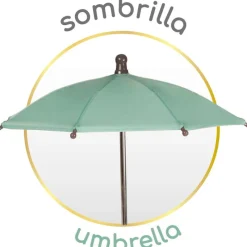 DECUEVAS Muñecas|Juegos Y Juguetes De Imitación|Carro de Muñecas Capriccio con Sombrilla