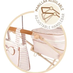 DECUEVAS Muñecas|Juegos Y Juguetes De Imitación|Carro de Muñecas Reborn Verona con Sombrilla