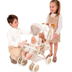DECUEVAS Carro de Muñecas Silla Gemelar Plegable Verona- Muñecas|Juegos Y Juguetes De Imitación