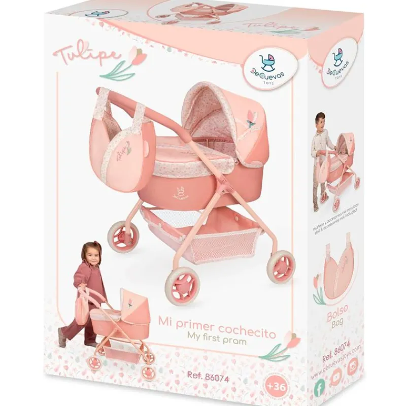 DECUEVAS Carro de Muñecas Tulipe Mi Primer Cochecito- Muñecas|Juegos Y Juguetes De Imitación