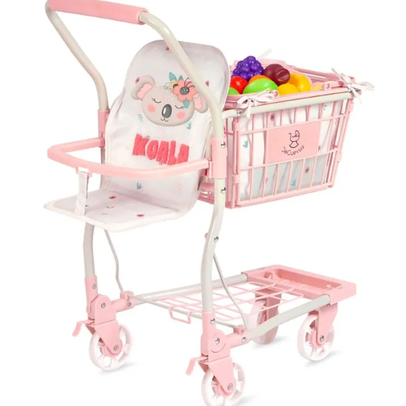 DECUEVAS Juegos Y Juguetes De Imitación|Carro de Super Koala con Accesorios y Portabebé