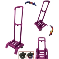 COPYWRITE Carro Mochila Plegable Rosa- Escolar