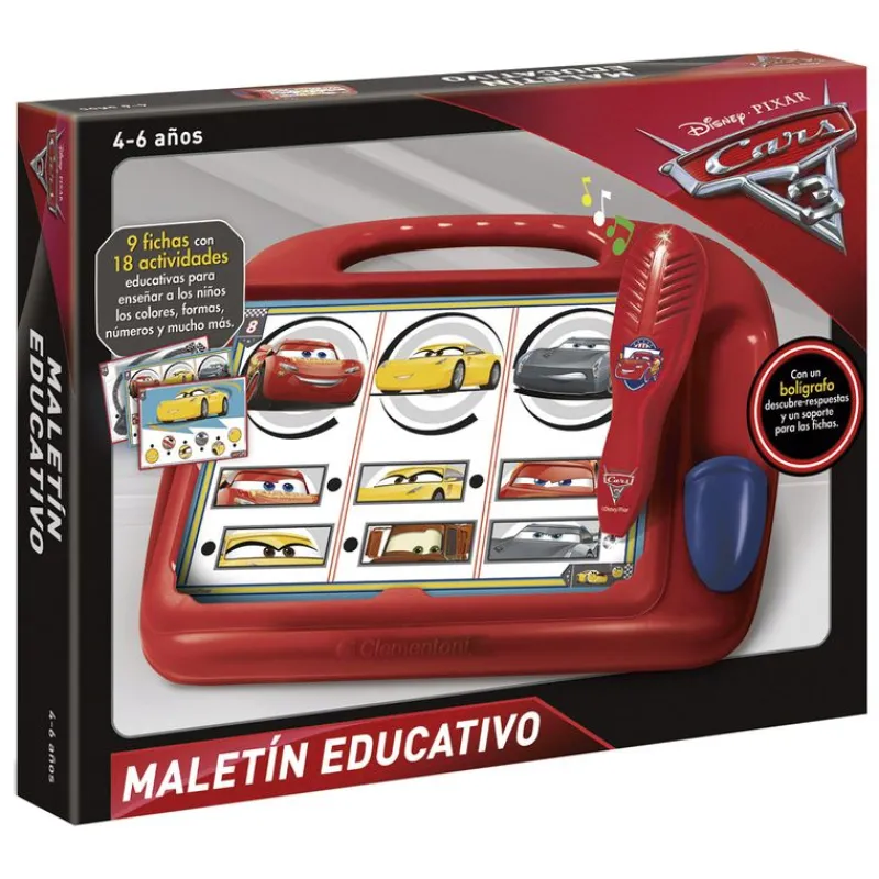 CLEMENTONI Cars 3 Maletín Educativo- Juegos Y Juguetes Educativos