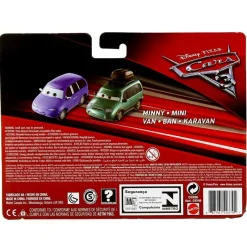 MATTEL Cars 3 Pack 2 Coches Mini y Caravan- Vehículos, Trenes Y Parkings