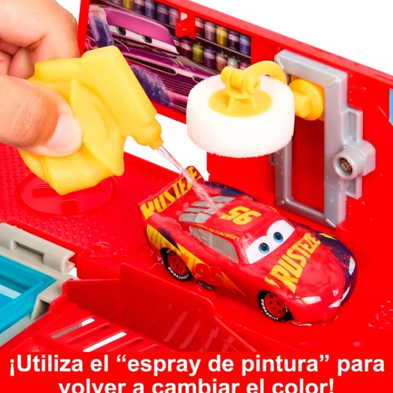 MATTEL Cars Mack Taller de Pintura Móvil- Vehículos, Trenes Y Parkings