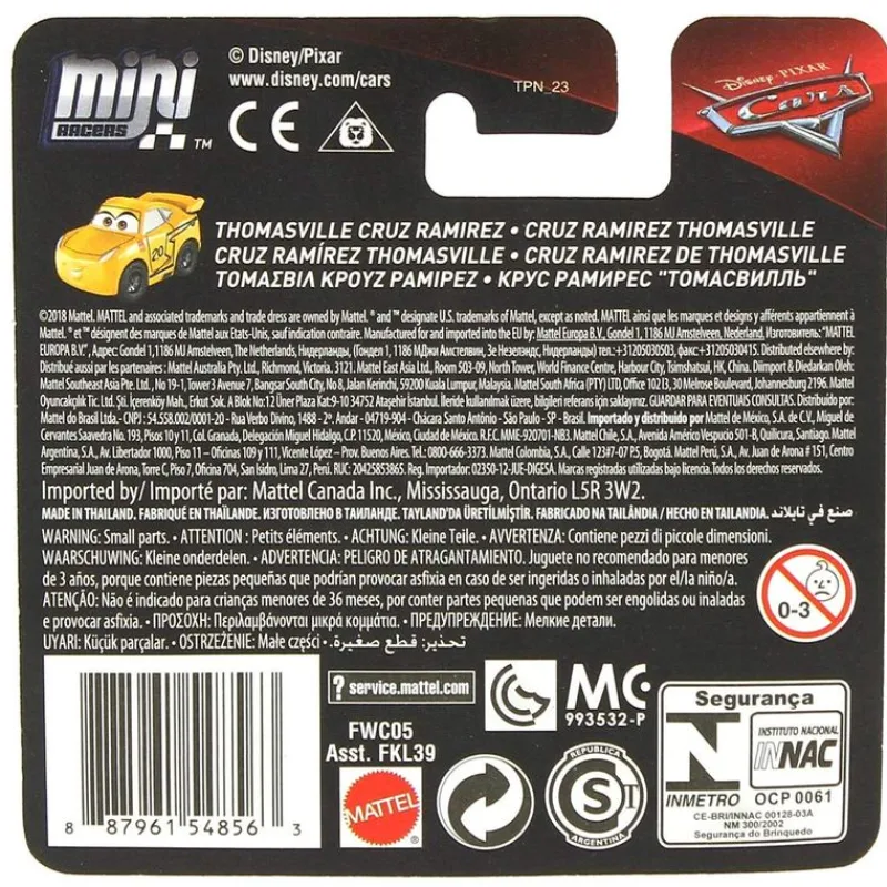 MATTEL Cars Mini Racers Cruz Ramírez en Thomasville- Vehículos, Trenes Y Parkings