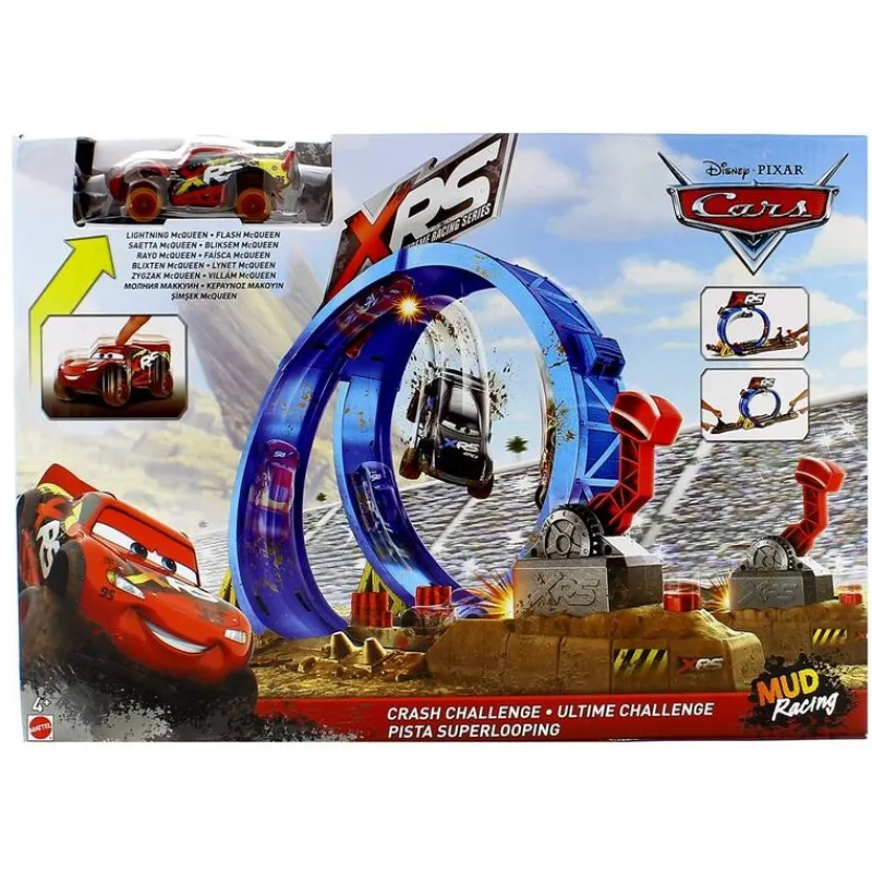 MATTEL Cars XRS Pista Superlooping Carreras en el Barro- Vehículos, Trenes Y Parkings
