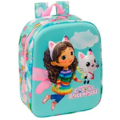 SAFTA Escolar|Casa de Muñecas de Gabby Mochila Guardería 3D