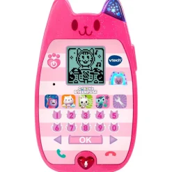 VTECH Primera Infancia Y Preescolar|Electrónicos|Casa de Muñecas de Gabby Teléfono A-miau-cinante