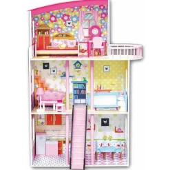 DRIM DISCOUNT Casa de Muñecas de Madera- Juegos De Madera