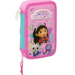 SAFTA Escolar|Casa Muñecas de Gabby Estuche Doble