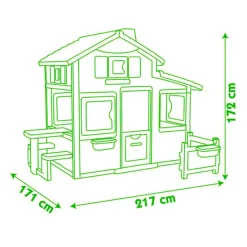 SMOBY Casita Jardín Friends House- Aire Libre