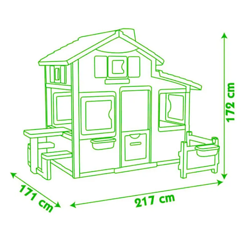 SMOBY Casita Jardín Friends House- Aire Libre